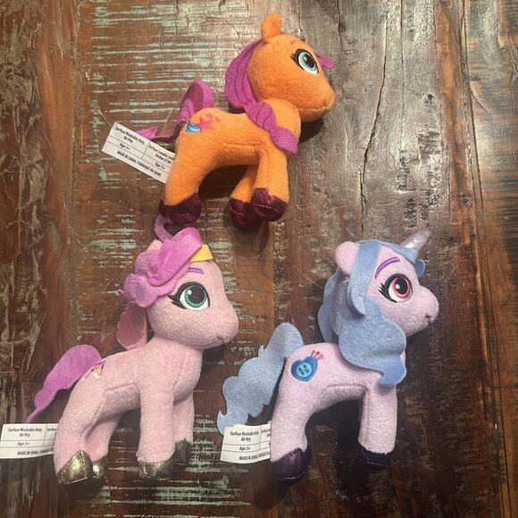 Lot of 3 Hasbro My Little Pony 6” Plush Stuffed Toy 2021 Pipp Izzy Moonbow - Picture 2 of 6
